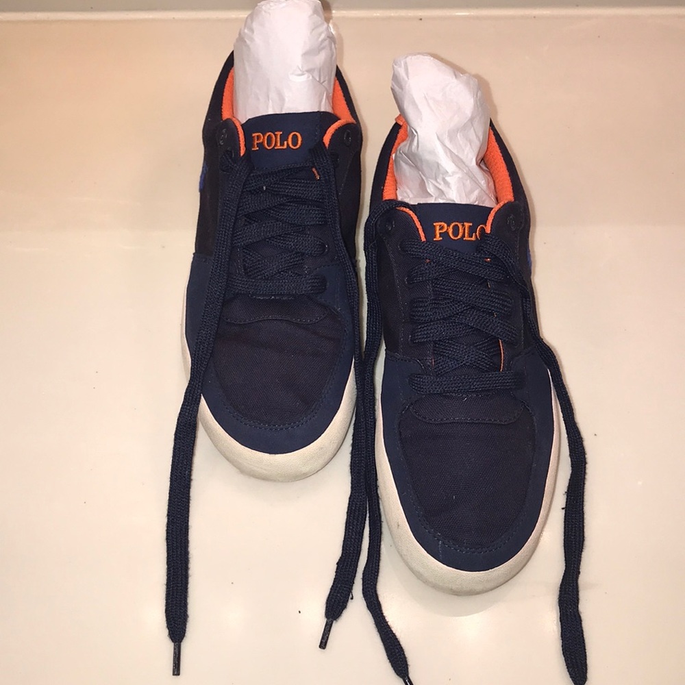 Men’s Polo Ralph Lauren canvas string ups size 9D